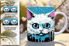 Whimsical Cat Fantasia: Sublimation Mug Art Product Image 1