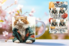 Cat Comedy Sublimation Mug Wrap - 11oz/15oz Product Image 1