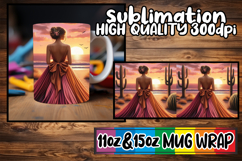 Amazing vibes sublimation 11oz 15oz mug wrap, Women Product Image 1