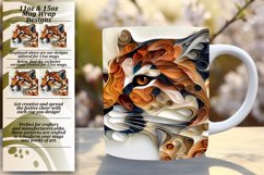 Whisker Wonderland: 3D Cat Wrap Mug - Sublimation 11oz/15oz Product Image 1