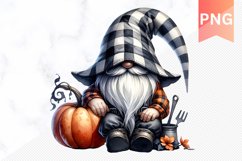 Halloween Gnome And Pumpkin Sublimation - Clipart PNG Bundle Product Image 2
