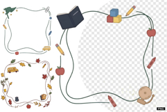 Back To School Frames Clipart Product Image 1