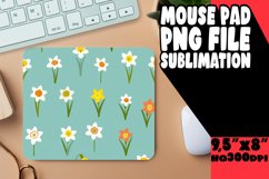Spring Pastel Boho Blossom Mouse Pad Design PNG Product Image 1