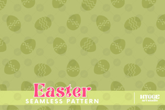 Easter Eggs Bunny Seamless Pattern PNG Sublimation Product Image 7