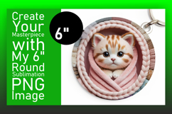 Unique Round Design Coaster PNG , Holiday Pets Product Image 1