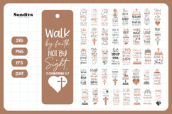 40 Christian Bookmark Sayings SVG Bundle Product Image 3