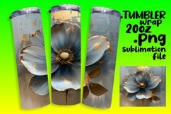 Petal Paradise: Sublimation Tumbler Wrap Product Image 1
