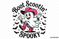 Boo Scootin&#039; Spooky Svg | Halloween Svg | Svg Cut Files Product Image 1