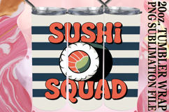 Joyful Colors 20oz tumbler wrap, Retro Food Product Image 1