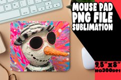 Summer Christmas Snowman Mouse Pad - Winter Whimsicality Product Image 1