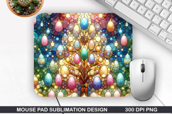 Easter Eggs Mouse Pad Sublimation, Easter Mouse Pad PNG Product Image 1