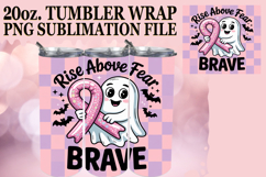 JOYFUL PRESENT 20oz TUMBLER WRAP, Ghost Cancer Product Image 1