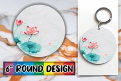 Petal Paradise Circle Wrap: Spring Floral Delight Keychain Product Image 1