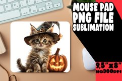 Cute Halloween Critters Round Mouse Pad PNG Product Image 1