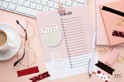 18 Digital Valentine&#039;s Day Washi Tape, Heart Stickers Product Image 3