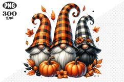 Halloween Gnomes Sublimation - Clipart PNG Design Product Image 1