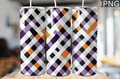 Halloween Plaid Pattern Tumbler Wrap - High Quality 300 Dpi Product Image 1