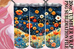 Colorful Floral Tumbler Design for Spring Product Image 1