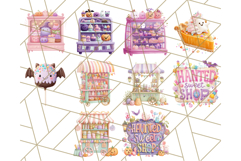 Haunted Sweet Shoppe PNG Clipart, Pastel Halloween Bakery Product Image 9
