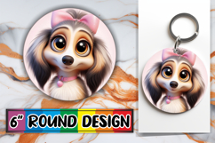 Sweet Keychain Designs for Gifts, 3D Dog Product Image 1