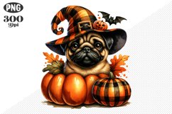Halloween Dog Sublimation - Clipart PNG Design Product Image 1