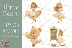 Cozy Cottage Girl Fairy Tale Storybook PNG Clipart Product Image 1