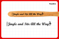 Christmas Wooden Spoon Handle Quotes SVG - Jingle and Stir Product Image 3