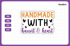 Halloween Small Business Packaging Sticker | Haunt &amp; Heart Product Image 3