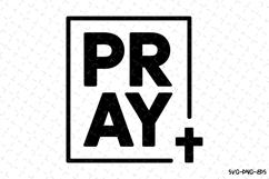 Pray SVG | SVG Cut files | Cricut Product Image 1