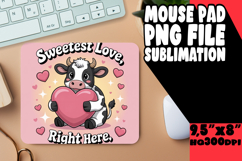 BRIGHT MOUSE MAT ARTISTIC IDEAS, Cute Cow Product Image 1