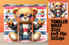 High-Quality 20oz Tumbler Design , Teddy Bear Product Image 1