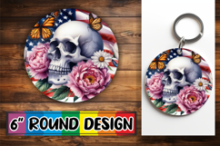 Enchanted Circle Keychain Magic, Skull USA Product Image 1