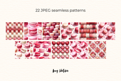 Macaron Patisserie Digital Paper Kit Rococo Patterns Product Image 3