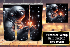 Artistic 20oz Tumbler Design , Astronaut Product Image 1