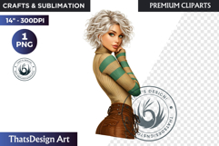 Alpine Winter Sports Fashion and Cabin Clipart PNG Product Image 1