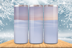 Winter Wonderland Snowflake PNG Tumbler wrap Design Bundle Product Image 6