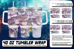 Sparkling Leopard Blossom Sublimation 40oz Product Image 1