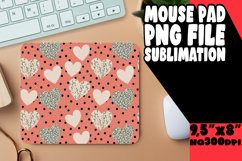 Radiant Mouse Pad Sublimation PNG, Heart Product Image 1