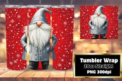 Festive Christmas Gnome Wrap for 20oz Tumbler Design Product Image 1