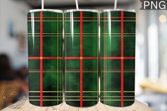 Green Christmas Plaid Tumbler Wrap - High Quality 300 Dpi Product Image 1