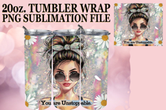 Whimsical nights 20oz tumbler wrap, Woman Product Image 1