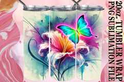 JOYFUL PRESENT 20oz TUMBLER WRAP, Butterfly Product Image 1