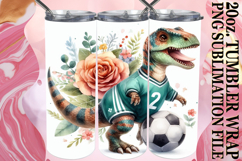 Vibrant Mornings 20oz tumbler wrap, Dino Product Image 1