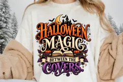 Halloween Magic Between the Covers PNG, Halloween Book Lover Product Image 2