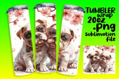 Mountain Trek Pup Tumbler Wrap - Sublimation Product Image 1