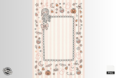 Whimsy Halloween Frames Clipart Product Image 1