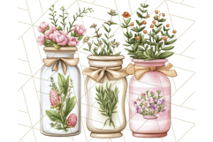 Cottagecore Kitchen Clipart, Vintage Country Floral Kitchen Product Image 4
