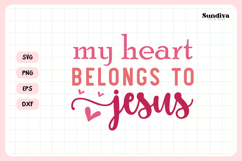 Christian Valentine's Day Quote SVG | Belongs To Jesus Product Image 3