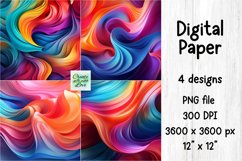 Abstract Digital Paper | PNG Background | Wall | Tumbler Product Image 1