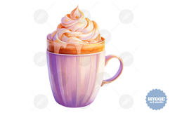 Halloween Coffee PNG | Pumpkin Spice Latte PNG | Fall PNG Product Image 1